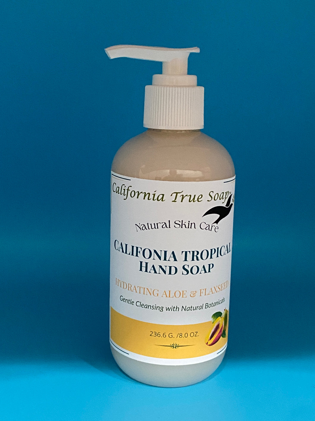 California Tropical Hand Soap - Hydrating, Toxin-Free, Vegan with Mango, Papaya & Coconut Aroma