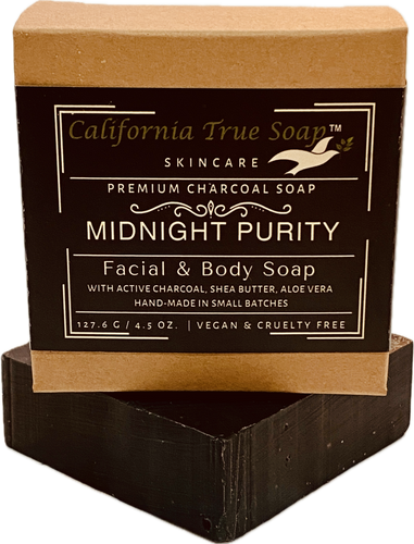 Midnight Purity Premium Charcoal Bar Soap – Deep Detox & Hydration for Oily, Acne-Prone, or Combination Skin