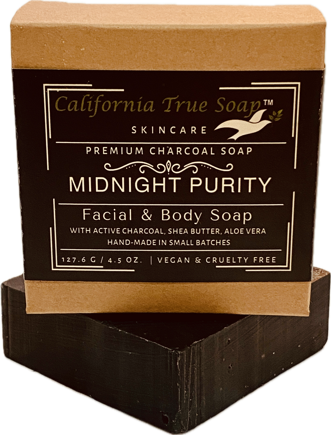 Midnight Purity Premium Charcoal Bar Soap – Deep Detox & Hydration for Oily, Acne-Prone, or Combination Skin